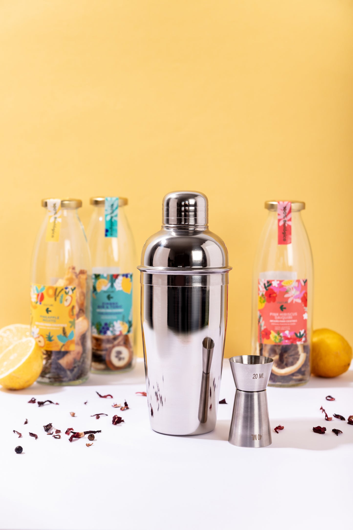 Kit de Cocktails Premium Criatura – Shaker de 500 ml e jigger em aço inoxidável – Presente ideal para amantes de cocktails