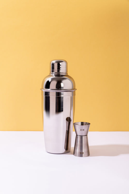 Kit de Cocktails Premium Criatura – Shaker de 500 ml e jigger em aço inoxidável – Presente ideal para amantes de cocktails