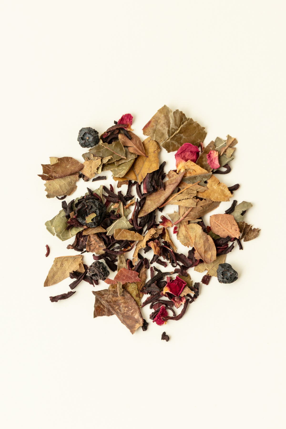 Hibiscus, horsetail, blueberry and rose petals organic Herbal Tea