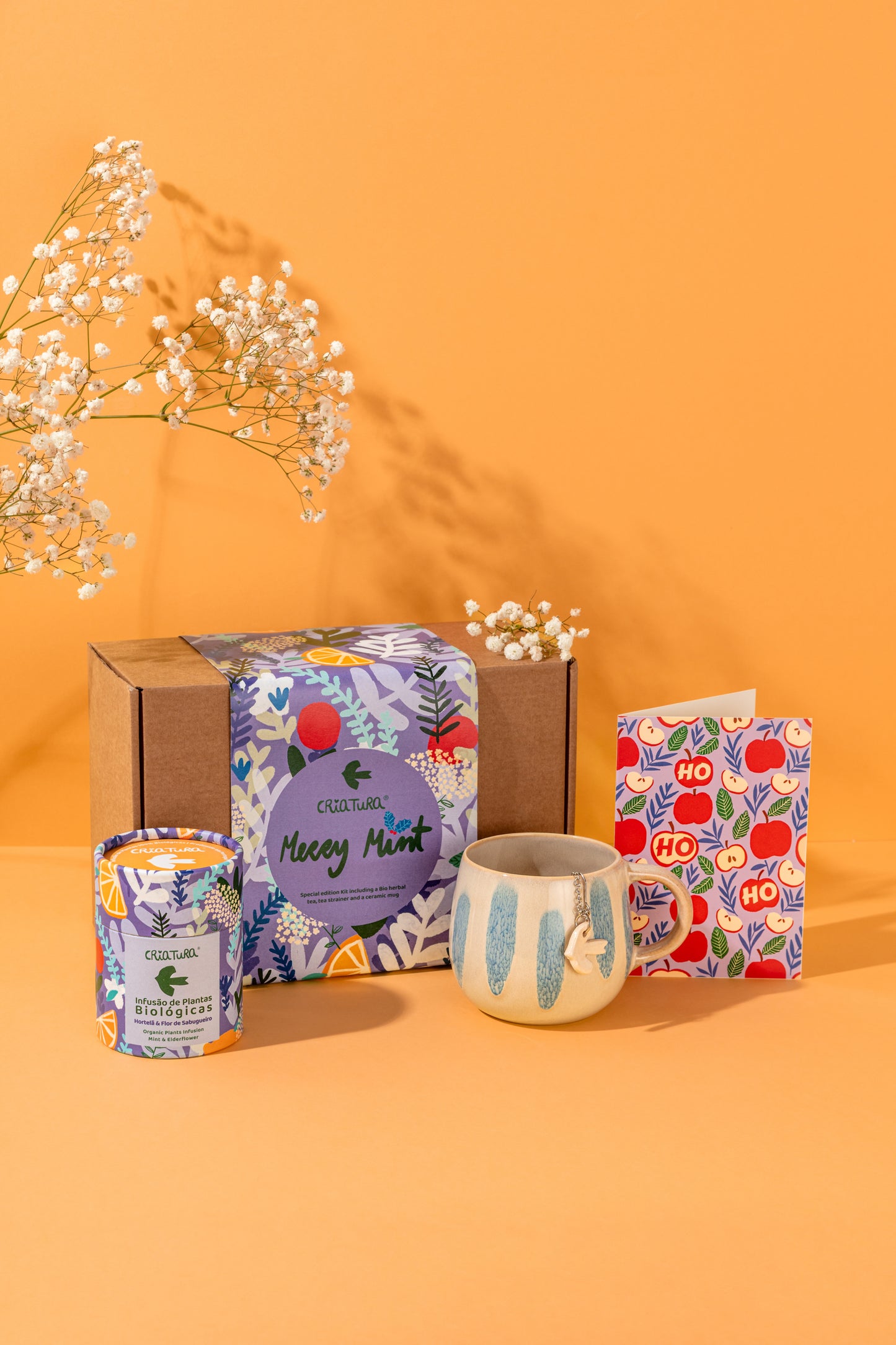 Infusão biológica de hortelã, sabugueiro e limão – Merry Mint