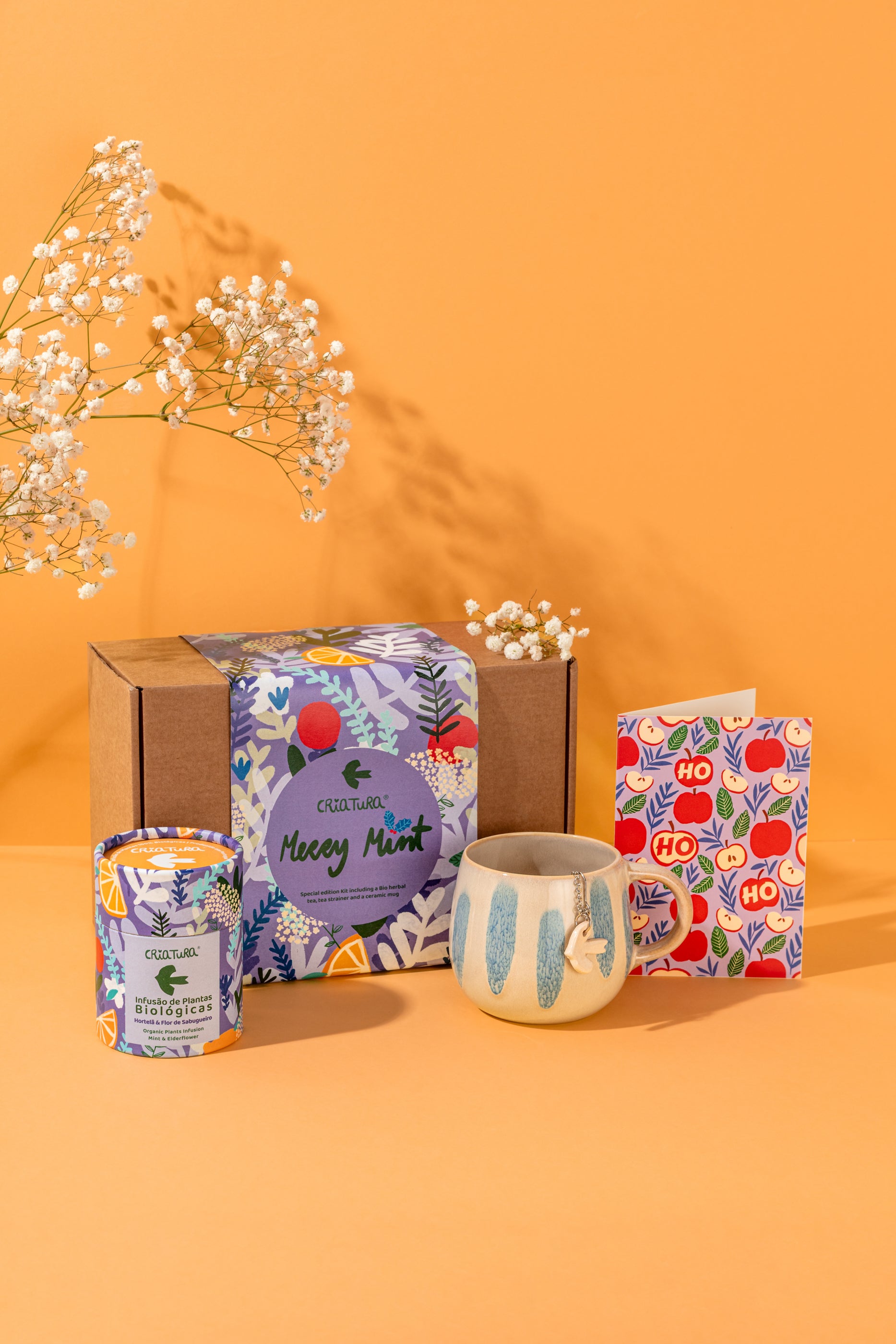 Infusão biológica de hortelã, sabugueiro e limão – Merry Mint