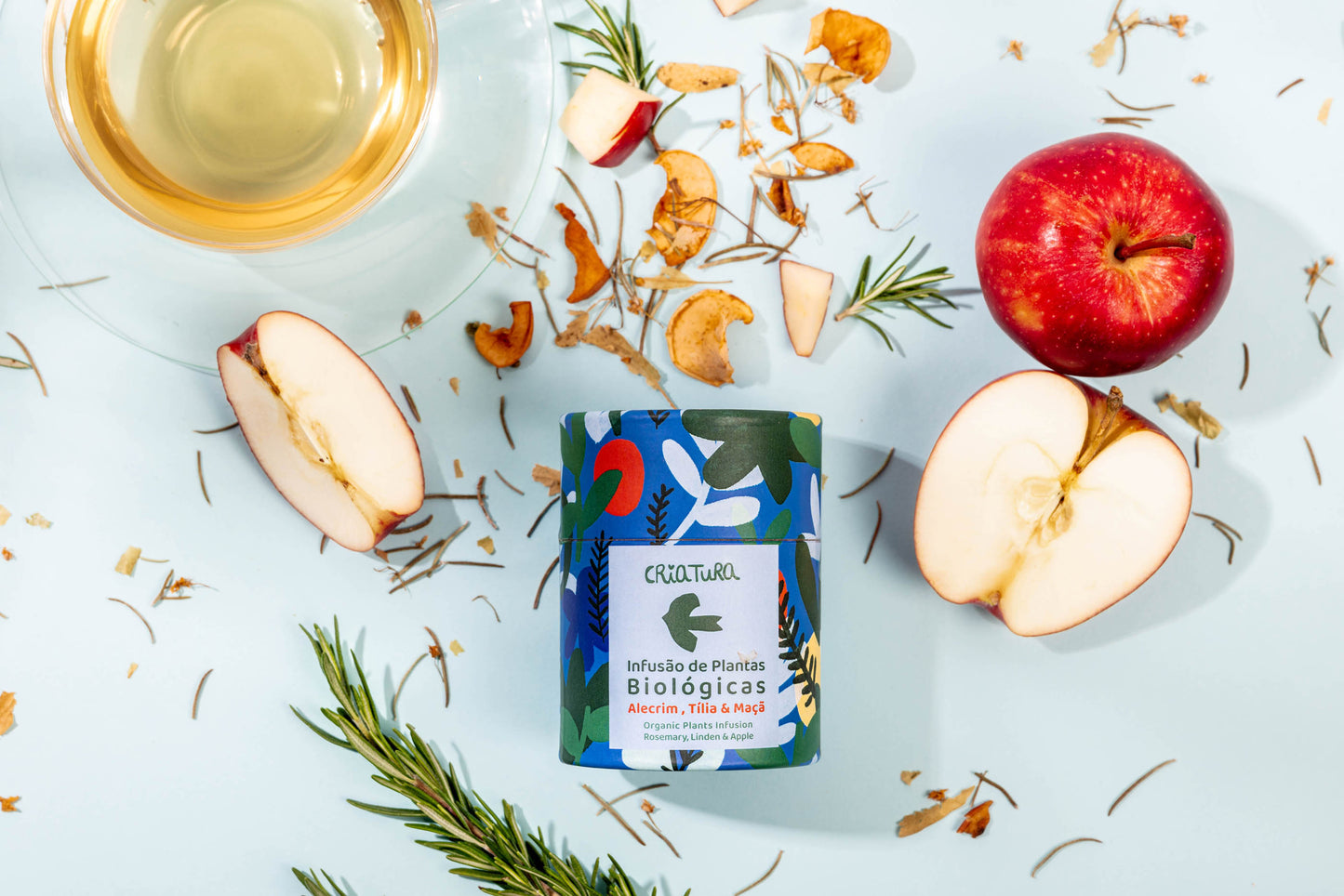 Infusão biológica Alecrim, Tília e Maçã Criatura – Presente de Natal
