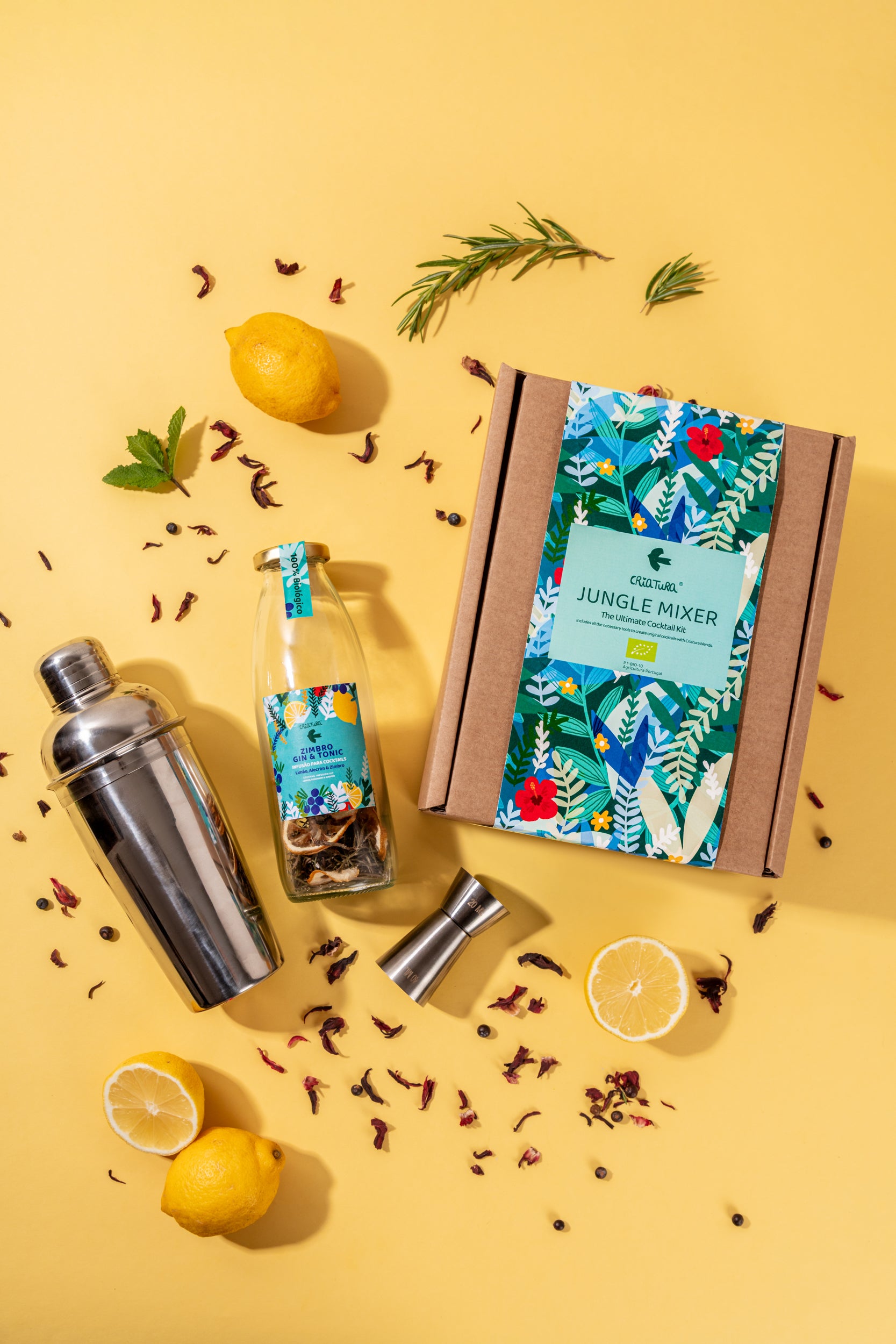 Jungle Mixer – Kit Gin Tonic biológico Criatura – Presente de Natal