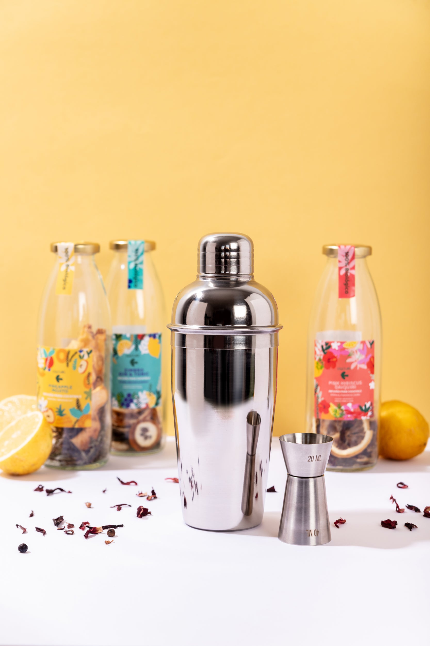 Kit de Cocktails Premium Criatura – Shaker de 500 ml e jigger em aço inoxidável – Presente ideal para amantes de cocktails