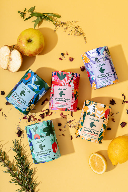 Kit Criatura com 5 infusões biológicas diferentes – presente de Natal ideal para amantes de chá